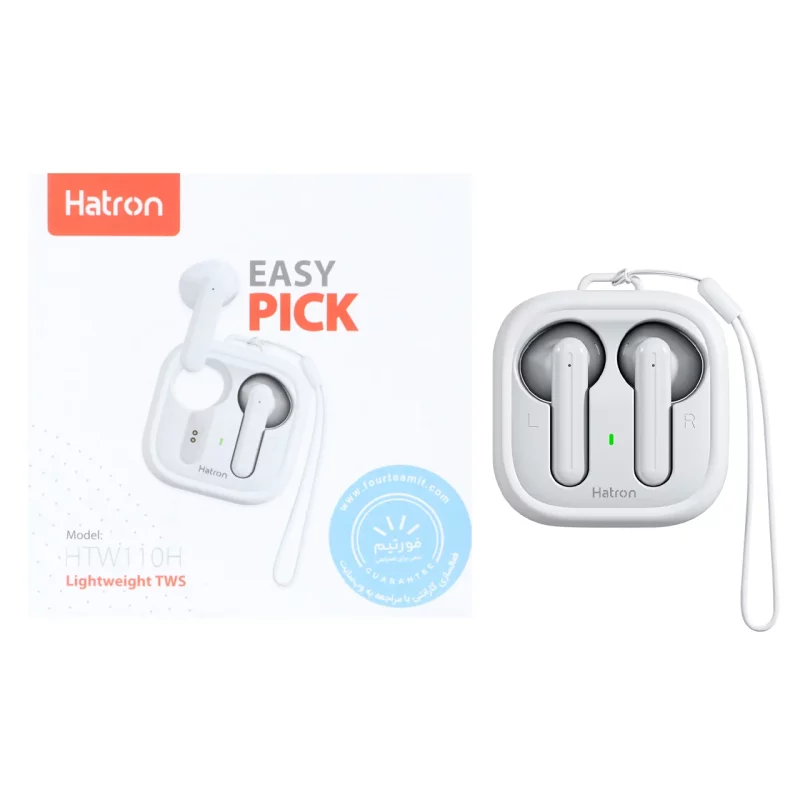 ایرفون بی سیم Hatron مدل HTW110H - سفید - تصویر 2