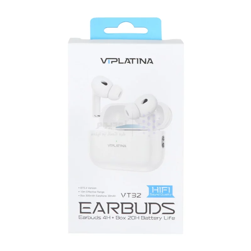 ایرفون بی سیم VIPLATINA مدل VT32 - سفید (گارانتی 18 ماه تعویض نیکان همراه) - تصویر 7