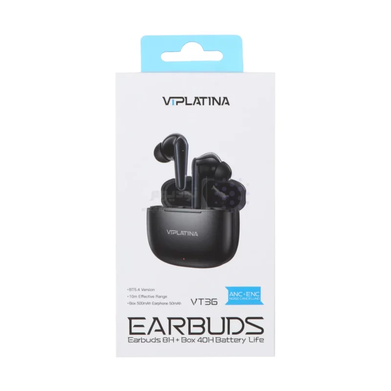 ایرفون بی سیم VIPLATINA باقابلیت ENC/ANC مدل VT36 - مشکی (گارانتی 18 ماه تعویض نیکان همراه) - تصویر 7