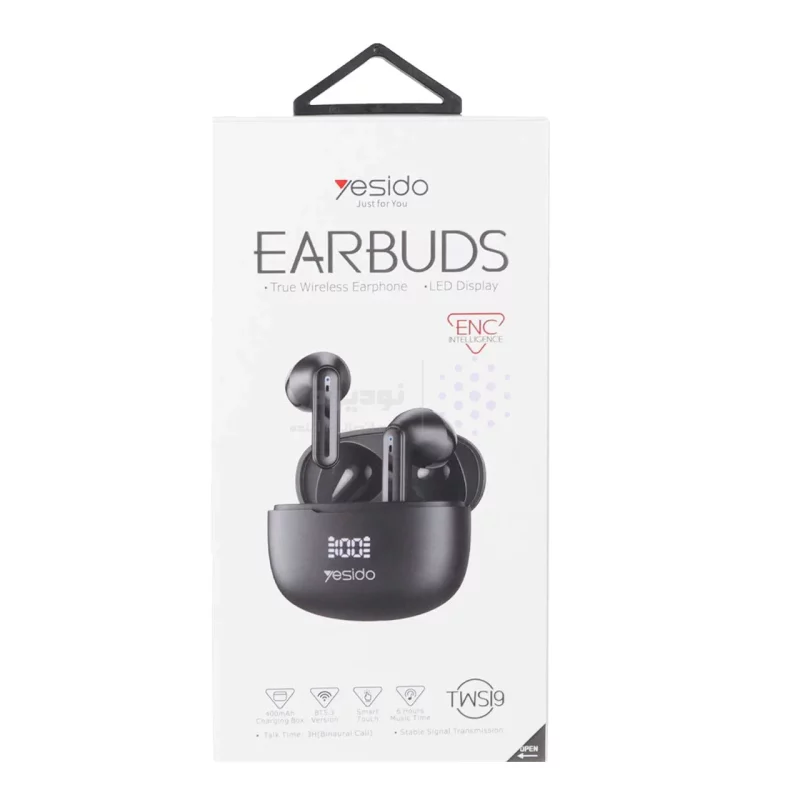 ایرفون بی سیم Yesido باقابلیت ENC مدل TWS19 - مشکی (گارانتی 18 ماه تعویض نیکان همراه) - تصویر 9