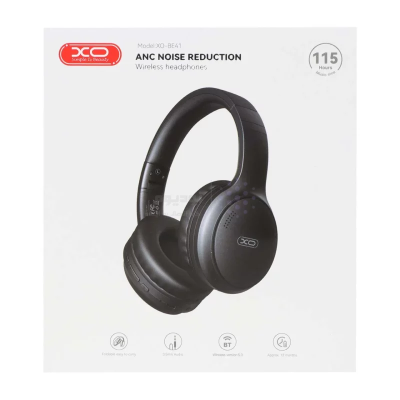 هدفون بی سیم XO باقابلیت ANC مدل BE41 - مشکی - تصویر 5