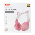 هدفون بی سیم XO مدل Cat Ear BE38 - صورتی - تصویر 8