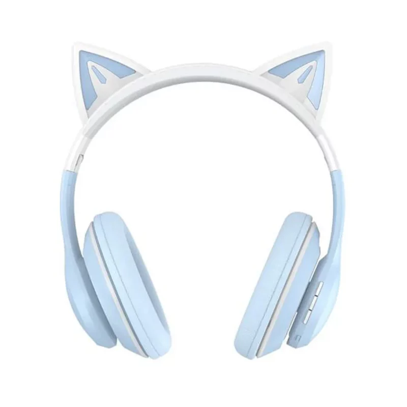 هدفون بی سیم XO مدل Cat EAR BE38 - آبی - تصویر 2