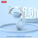 هدفون بی سیم XO مدل Cat EAR BE38 - آبی - تصویر 6