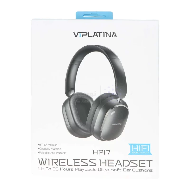 هدفون بی سیم VIPLATINA مدل HP17 - مشکی (گارانتی 18 ماه تعویض نیکان همراه) - تصویر 8
