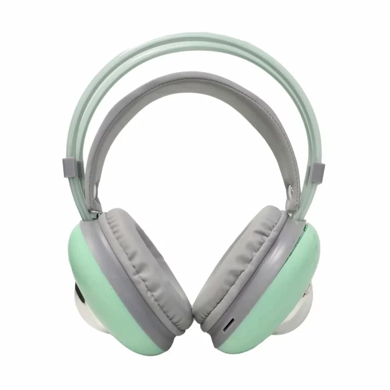 هدفون فانتزی بی سیم Kuromi مدل AH-980Y - طوسی سبز - تصویر 2
