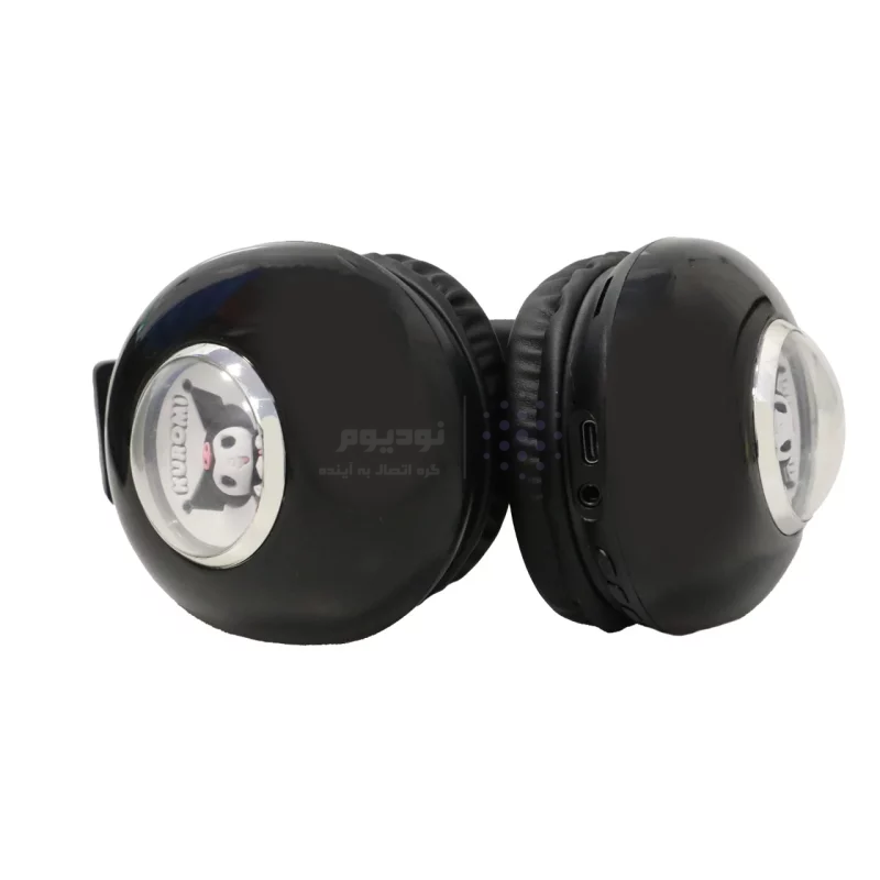 هدفون فانتزی بی سیم Kuromi مدل AH-980Y - مشکی - تصویر 5