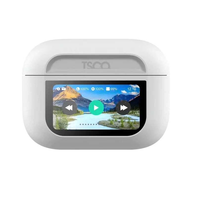ایرفون بی سیم TSCO با قابلیت ANC و نمایشگر LED لمسی مدل TH 6319 - سفید - تصویر 5