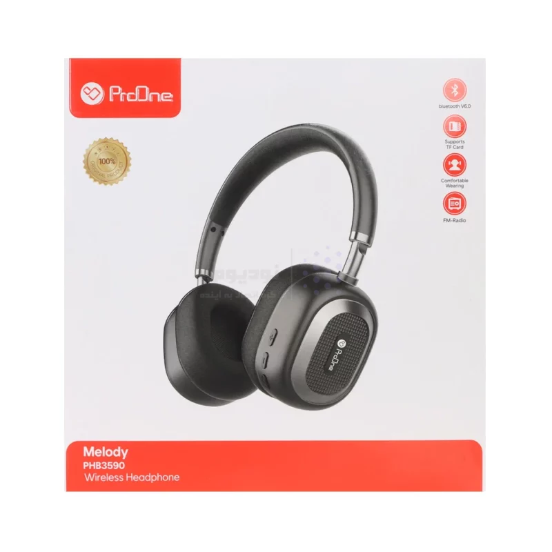 هدفون بی سیم ProOne مدل PHB3590 Melody - مشکی - تصویر 3