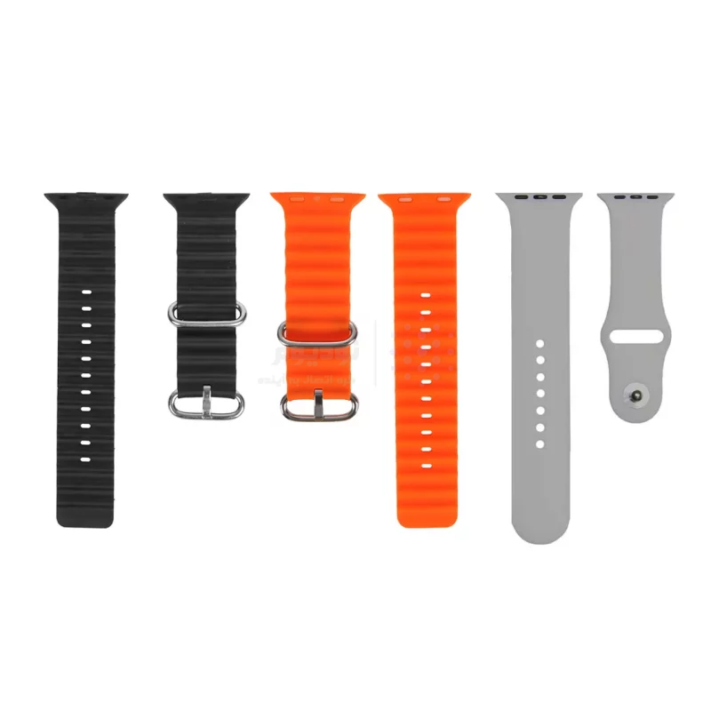 پک ساعت هوشمند KEQIWEAR مدل KW23 ULTRA 3 - مشکی - تصویر 4