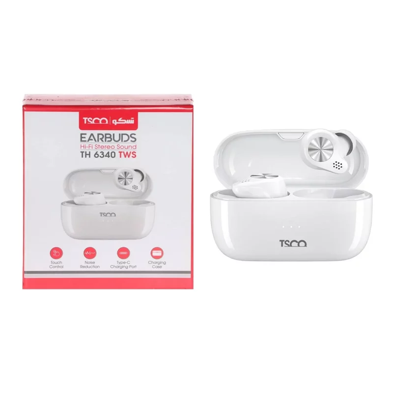 ایرفون بی سیم TSCO مدل TH 6340 TWS - سفید - تصویر 2