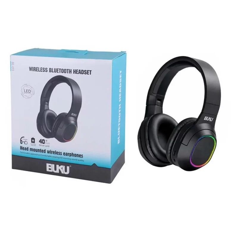 هدفون بی سیم BUKU مدل BE-013 - مشکی - MMS (گارانتی شش ماهه YA) - تصویر 2