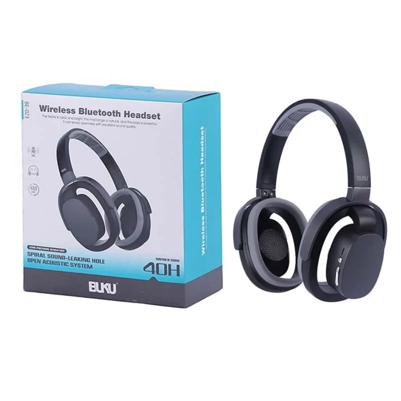 هدفون بی سیم BUKU مدل BE-023 - مشکی - MMS (گارانتی شش ماهه YA) - تصویر 2