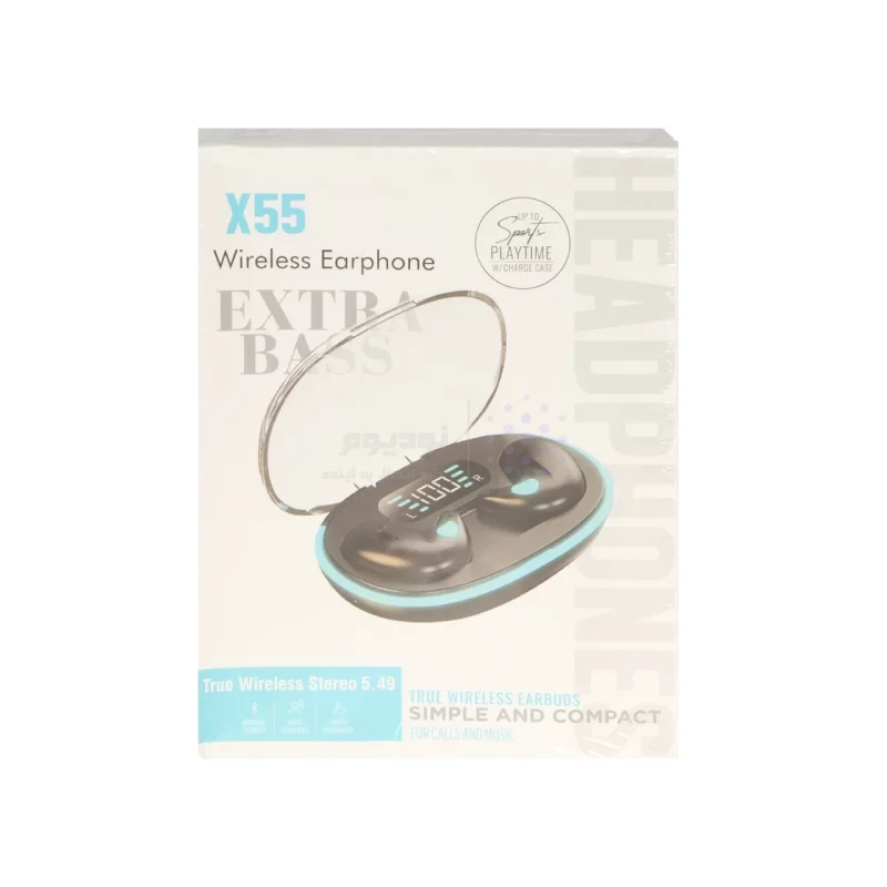 ایرفون بی سیم مدل X55 - سرخابی - تصویر 6