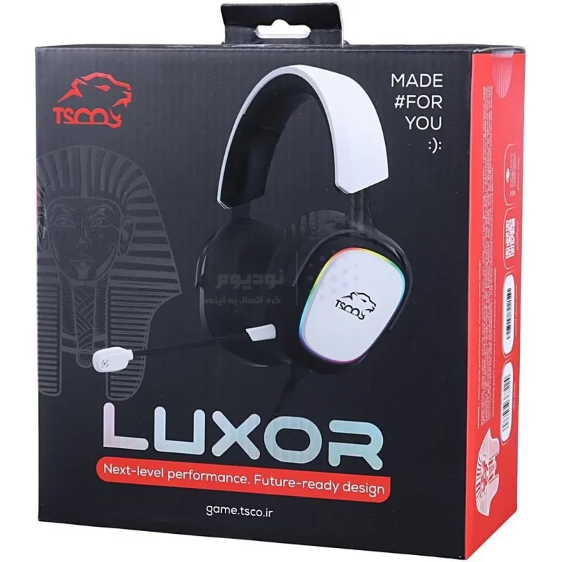 هدفون باسیم گیمینگ TSCO مدل LUXOR GH 6160 - سفید (گارانتی 18 ماهه تسکو) - تصویر 6