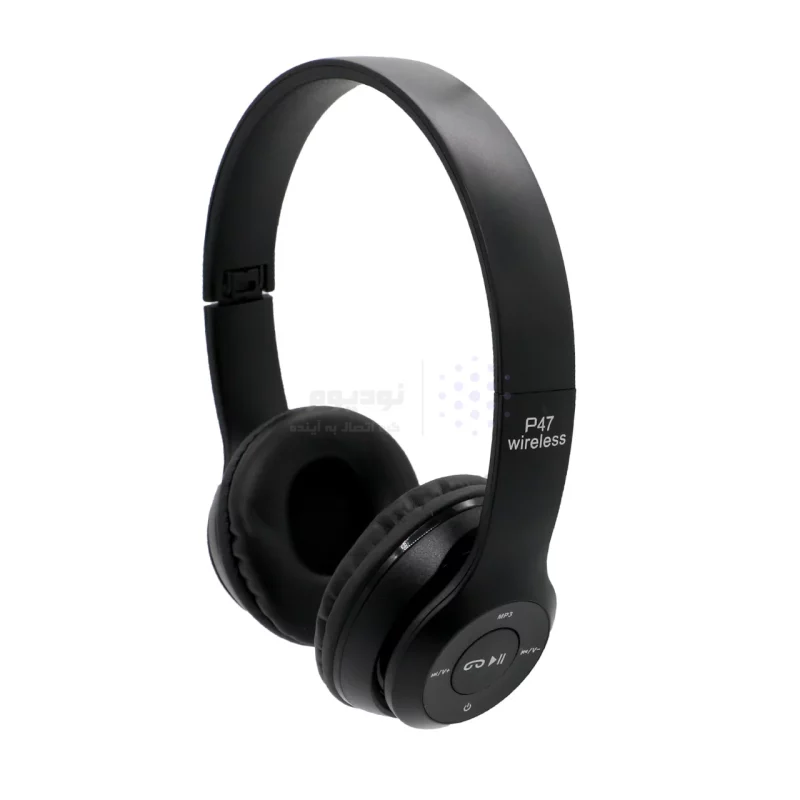 هدفون بی سیم مدل P47-مشکی - تصویر 3