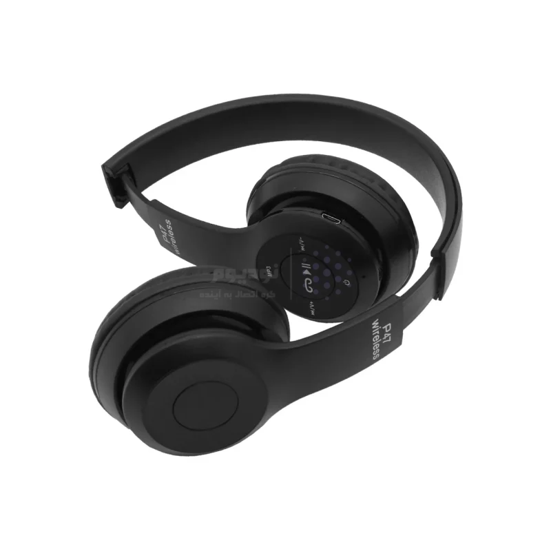 هدفون بی سیم مدل P47-مشکی - تصویر 4