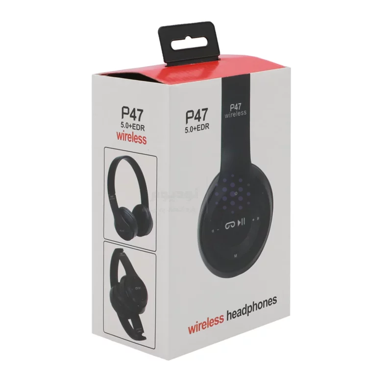 هدفون بی سیم مدل P47-مشکی - تصویر 6