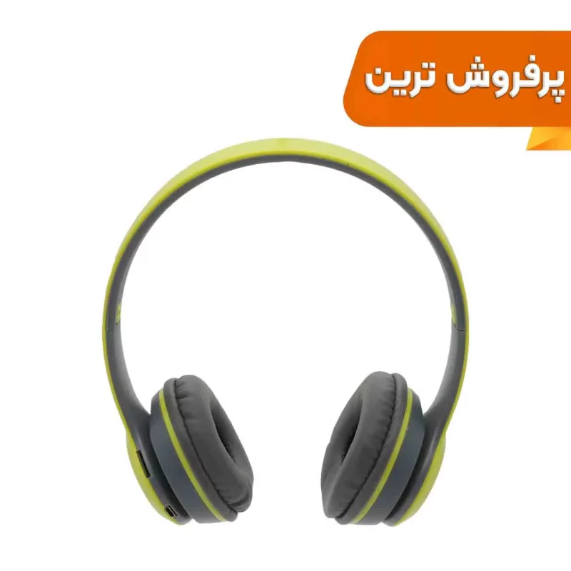 هدفون بی سیم مدل P47-طوسی فسفری - تصویر 2