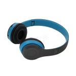 هدفون بی سیم مدل P47 - آبی طوسی - تصویر 11