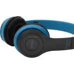 هدفون بی سیم مدل P47 - آبی طوسی - تصویر 8