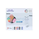 پک ساعت هوشمند و ایرفون بی سیم مدل WS-20 - طلایی - تصویر 7