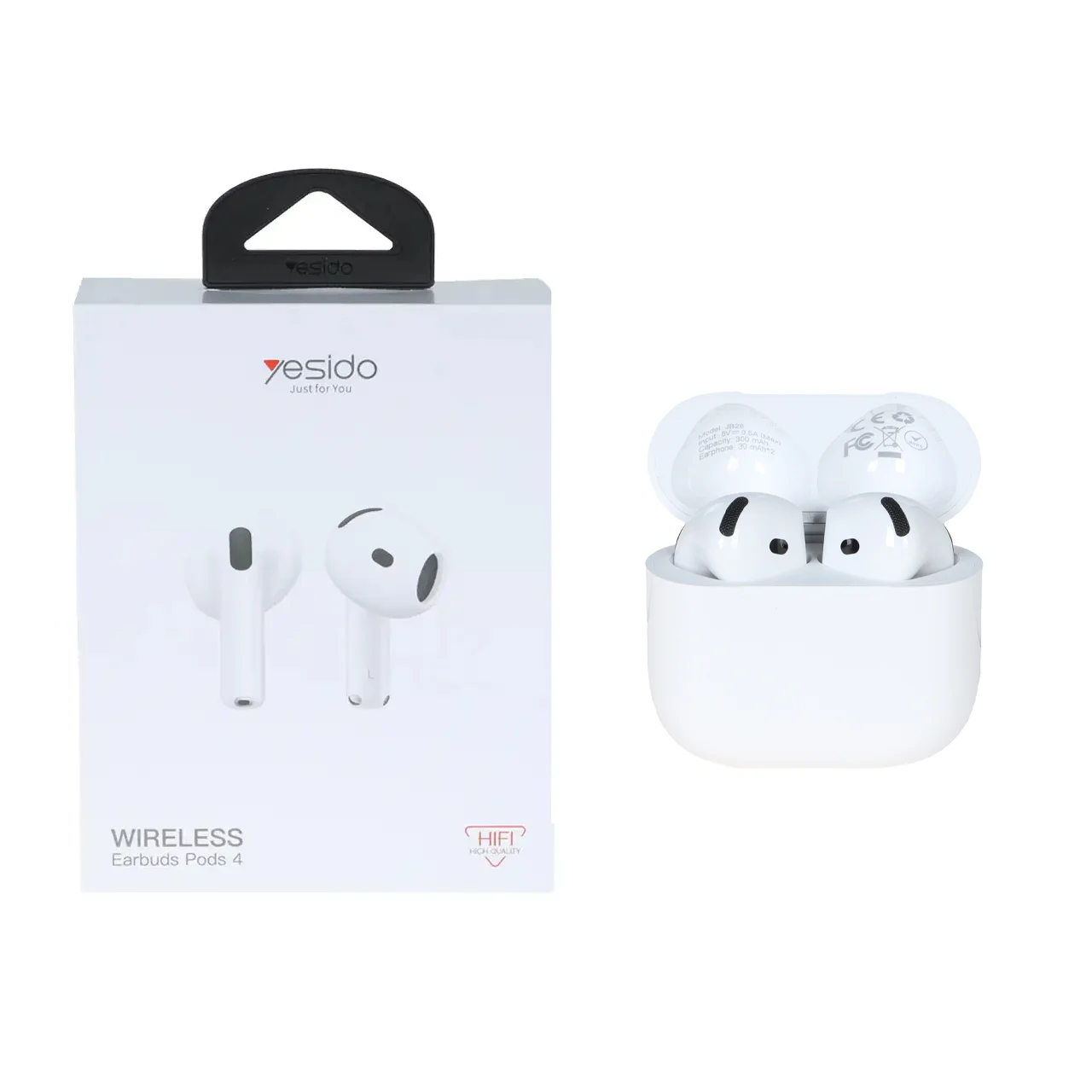 1593-4576120-1 ایرفون بی سیم Yesido مدل Pods Pro4 JB28 - سفید (گارانتی 18 ماه تعویض نیکان همراه) - تصویر 1