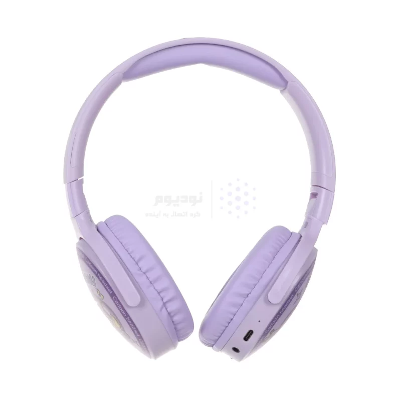 هدفون فانتزی بی سیم Kuromi مدل KT-300A - بنفش - تصویر 3