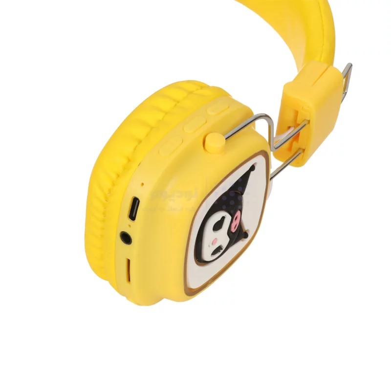 هدفون فانتزی بی سیم Kuromi مدل AH-816Y - زرد - تصویر 4