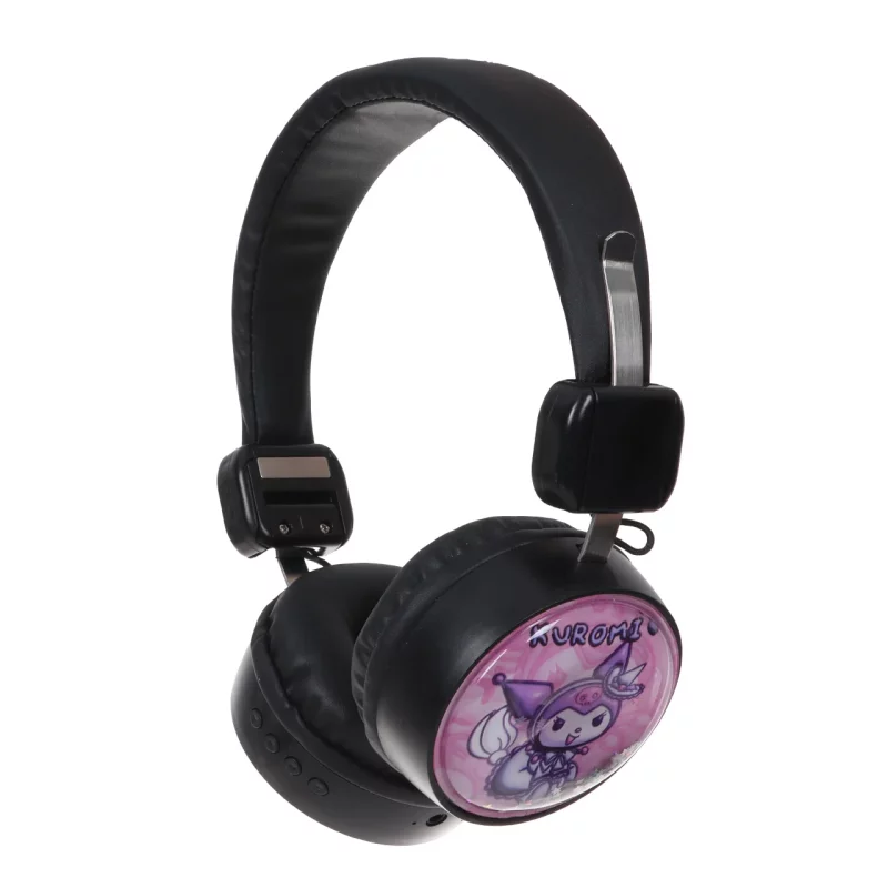 هدفون فانتزی بی سیم Kuromi مدل AH-807Y - مشکی - تصویر 2