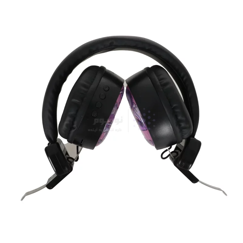 هدفون فانتزی بی سیم Kuromi مدل AH-807Y - مشکی - تصویر 3