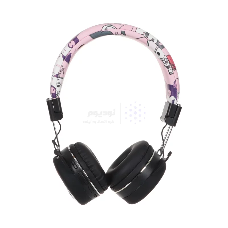 هدفون فانتزی بی سیم Kuromi مدل AH-906Y - مشکی - تصویر 3