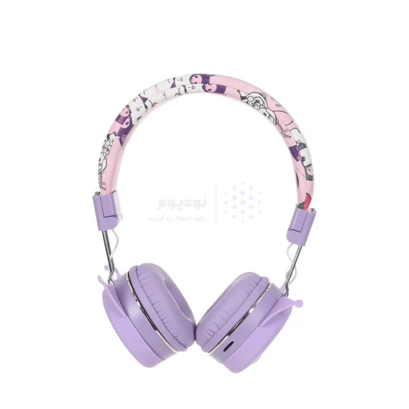 هدفون فانتزی بی سیم Kuromi مدل AH-906Y - یاسی - تصویر 3