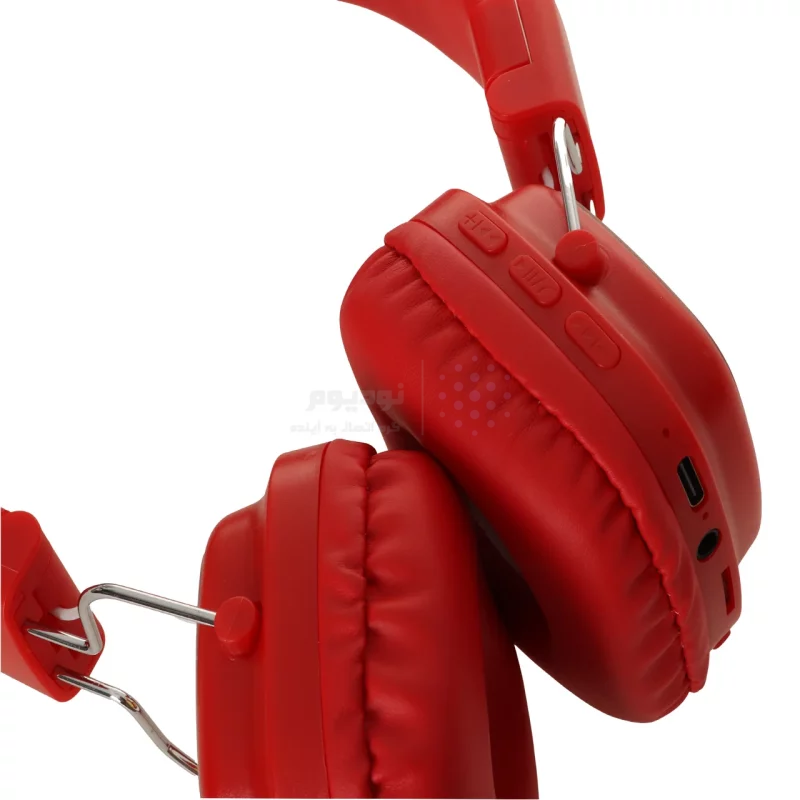 هدفون فانتزی بی سیم Labubu مدل AH-816G - قرمز - تصویر 4