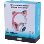 هدفون بی سیم Buku مدل BE-005 - صورتی - MMS (گارانتی شش ماهه YA) - تصویر 9