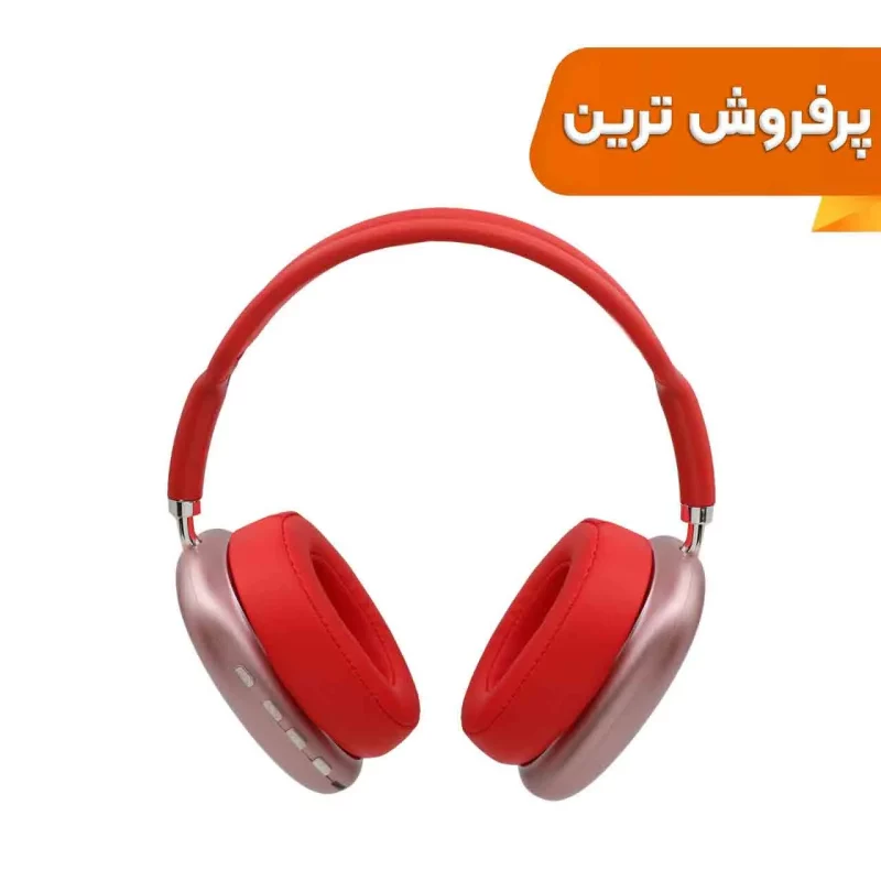 هدفون بی سیم مدل P9-قرمز - تصویر 2