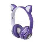 هدفون فانتزی بی سیم a cat مدل MZ-023 - بنفش - تصویر 4