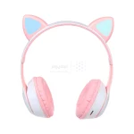 هدفون بی سیم a cat مدل MZ-023 - سفید صورتی - تصویر 3