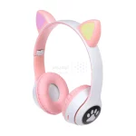 هدفون بی سیم a cat مدل MZ-023 - سفید صورتی - تصویر 5