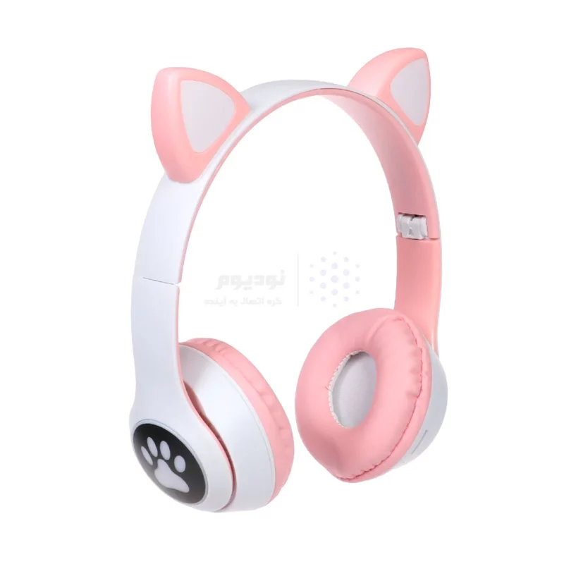 هدفون بی سیم a cat مدل MZ-023 - سفید صورتی - تصویر 6