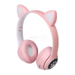 هدفون فانتزی بی سیم a cat مدل MZ-023 - صورتی روشن - تصویر 4