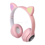 هدفون فانتزی بی سیم a cat مدل MZ-023 - صورتی روشن - تصویر 5