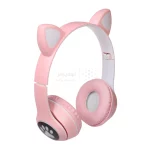 هدفون فانتزی بی سیم a cat مدل MZ-023 - صورتی روشن - تصویر 6