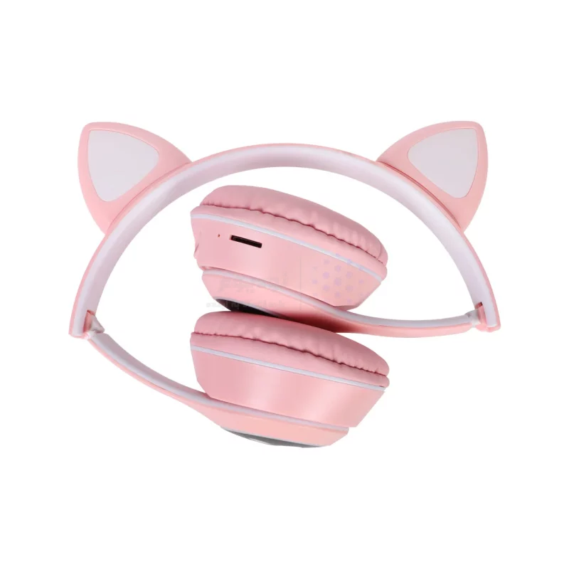 هدفون فانتزی بی سیم a cat مدل MZ-023 - صورتی روشن - تصویر 10