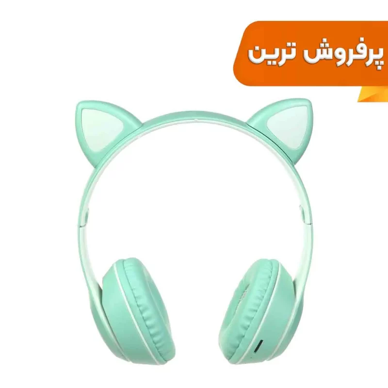 هدفون فانتزی بی سیم a cat مدل MZ-023 - سبز - تصویر 2