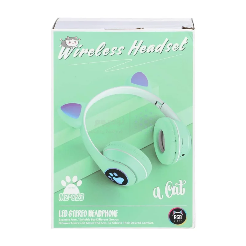 هدفون فانتزی بی سیم a cat مدل MZ-023 - سبز - تصویر 12