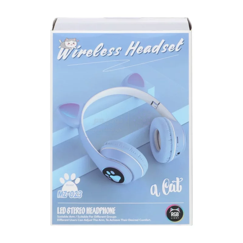 هدفون فانتزی بی سیم a cat مدل MZ-023 - آبی - تصویر 12