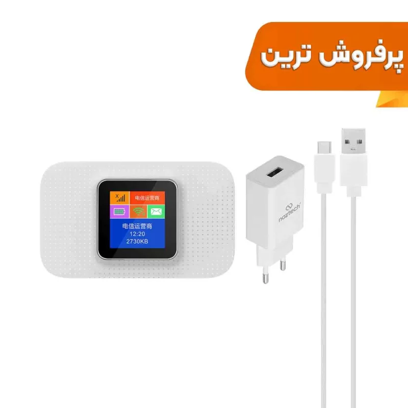 مودم همراه Naztech 4G-LTE مدل Jet 2 - سفید - تصویر 2