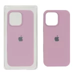 قاب سیلیکونی پاک کنی اورجینال Apple iPhone 16 Pro Max - بنفش کدر (پک اصلی )