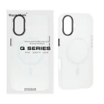 قاب اورجینال Magic Mask مات Magsafe بلک لنز  Apple iPhone 16 - سفید (پک دار)
